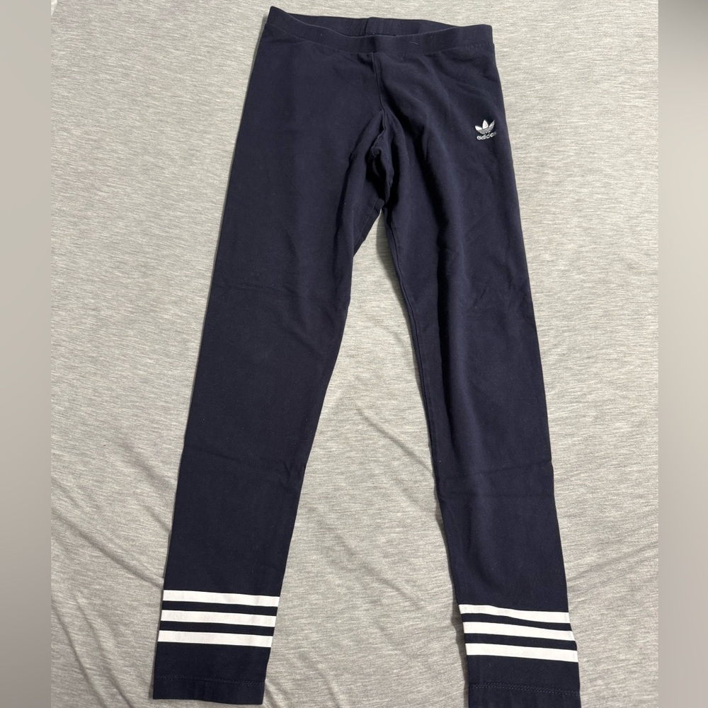 Women Adidas Navy Leggings